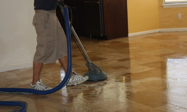 Professional tile cleaning photo